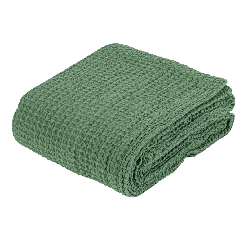 Copriletto nettare matrimoniale fazzini medium green cotone coprta estiva