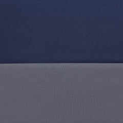 Parure copripiumino tinta unita double face in cotone. Colore blu e avio.