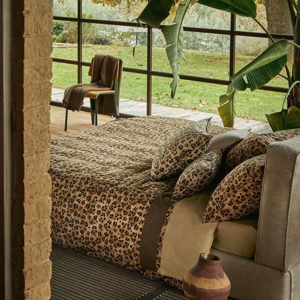 copripiumino tabby fazzini matrimoniale fantasia animalier maculata leopardata