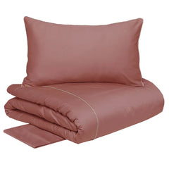 copripiumino lounge borbonese matrimoniale tinta unita blush bordeaux