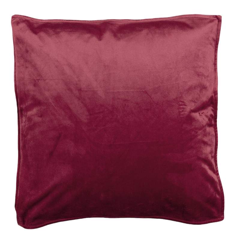 Cuscino arredo Fascino Fazzini in velluto tinta unita. Colore bordeaux rosso 