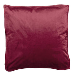 Cuscino arredo Fascino Fazzini in velluto tinta unita. Colore bordeaux rosso 