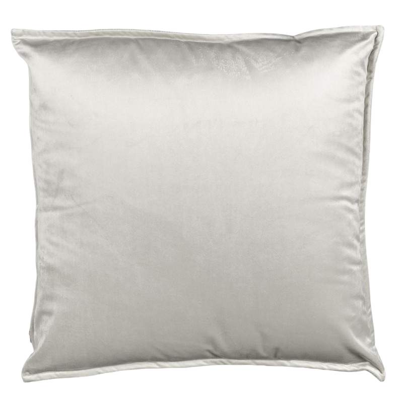 Cuscino arredo Fascino Fazzini in velluto tinta unita. Colore grigio.