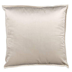 Cuscino arredo Fascino Fazzini in velluto tinta unita. Colore beige torrone