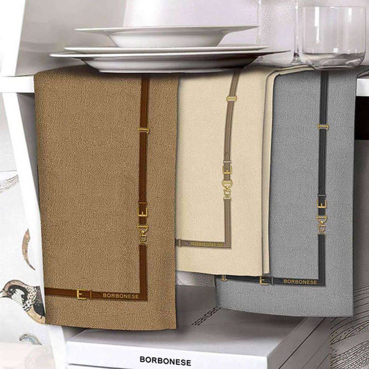 runner borbonese belt. Corsia occhio di pernice tortora o beige, incorniciata da una cintura.