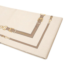 runner borbonese belt. Corsia occhio di pernice beige, incorniciata da una cintura.