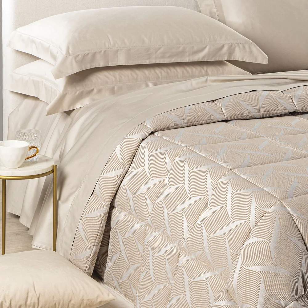 trapunta invernale caleffi biki piumone matrimoniale fantasia sabbia beige