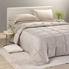 trapunta invernale caleffi silver sabbia piumone raso jacquard matrimoniale