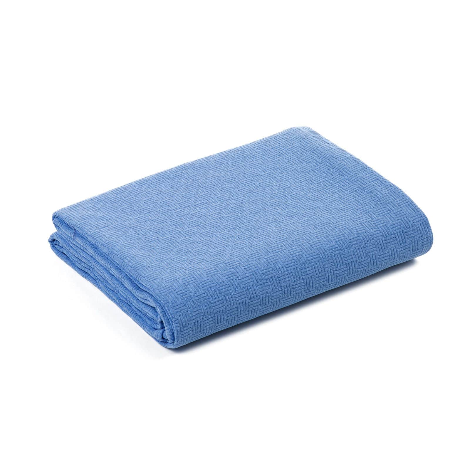 Copriletto Rodeo cotone coperta Caleffi bluette