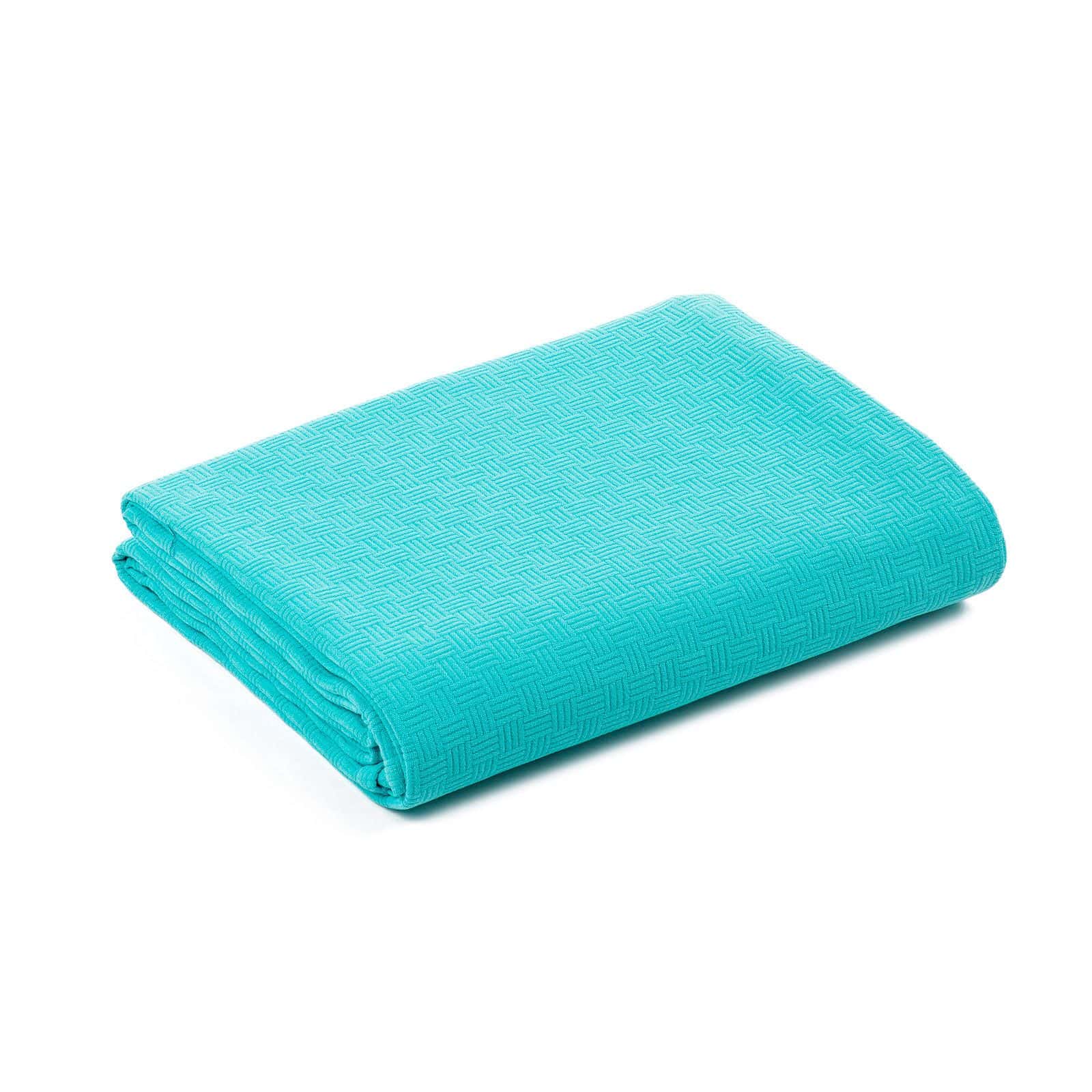 Copriletto Rodeo cotone coperta Caleffi turchese