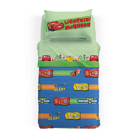 Cars trapuntino primaverile caleffi disney cotone letto singolo copriletto bambino