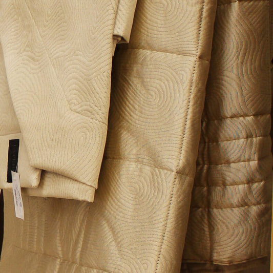Ciprea trapuntino la perla matrimoniale beige quilt copriletto