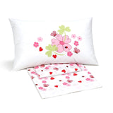 Completo lenzuola Caleffi Romantic fiori letto singolo cotone femminile
