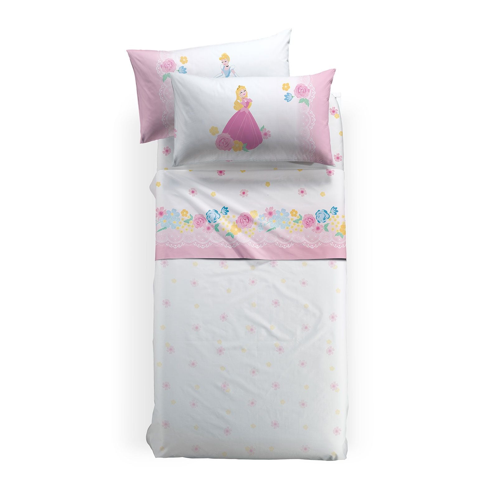 Completo lenzuola principesse Disney Caleffi Tempesta Home