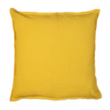 Soffio cuscino fazzini in puro lino giallo