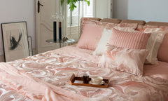 Diaspro trapuntino la perla quilt coperta copriletto rosa matrimoniale