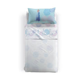 Frozen Blu Elsa completo lenzuola primaverile caleffi disney in cotone per letto singolo
