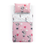 Minnie Love trapuntino primaverile caleffi disney cotone letto singolo copriletto bambina con cuori