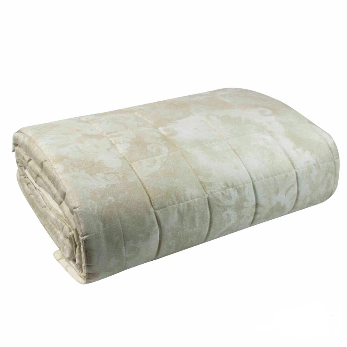 Morgana trapuntino matrimoniale fazzini beige copriletto