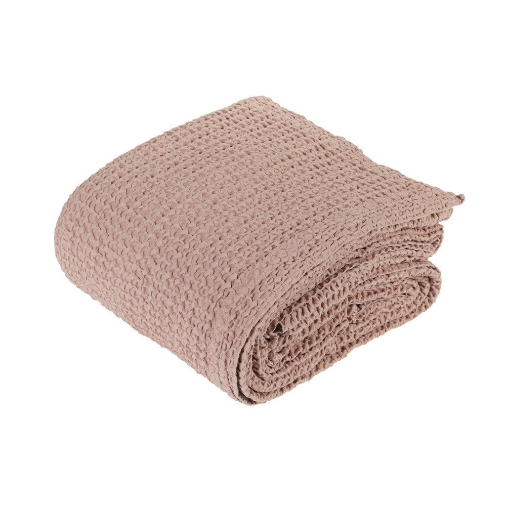 Nettare Copriletto matrimoniale fazzini rosa boho cotone estivo coperta