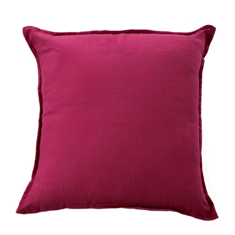 Soffio cuscino fazzini in puro lino rubino rosso