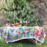 Tovaglia Kactus in puro lino Tessitura Toscana quadrata e rettangolare x12 colorata