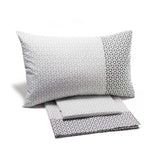 Completo lenzuola Zenit Caleffi in cotone per letto singolo grigio