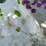 biscondola tovaglia tessitura toscana lino fantasia fiori
