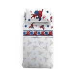 Completo lenzuola Caleffi Disney Spiderman America in puro cotone per letto singolo e piazza e mezza.