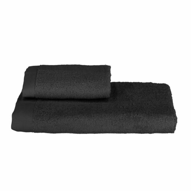 origami set asciugamani somma nero in spugna di cotone asciugamano più ospite