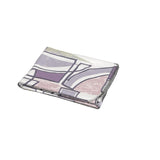 Plaid pile Volti di Fazzini. Fantasia geometrica colore rosa lilla