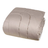 Trapunta invernale matrimoniale Borbonese Minimal in raso di puro cotone.  Il piumone Minimal è caratterizzato dalla tipica stampa Borbonese a occhio di pernice nella variante di colore nocciola (tortora).