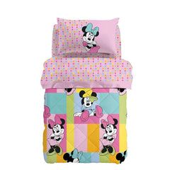 Trapunta invernale Caleffi Disney Minnie Gaia in cotone per letto singolo.