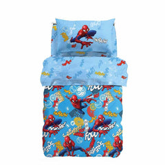 Trapunta invernale Caleffi Spiderman Wall in microfibra, per letto singolo.