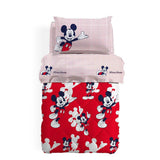 Trapunta invernale Topolino Caleffi Disney da bambino piumone per letto singolo. Colore rosso.