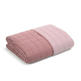 Trapuntino Caleffi Modern in microfibra, tinta unita double face. Copriletto per letto singolo, piazza e mezza, matrimoniale. colore rosa