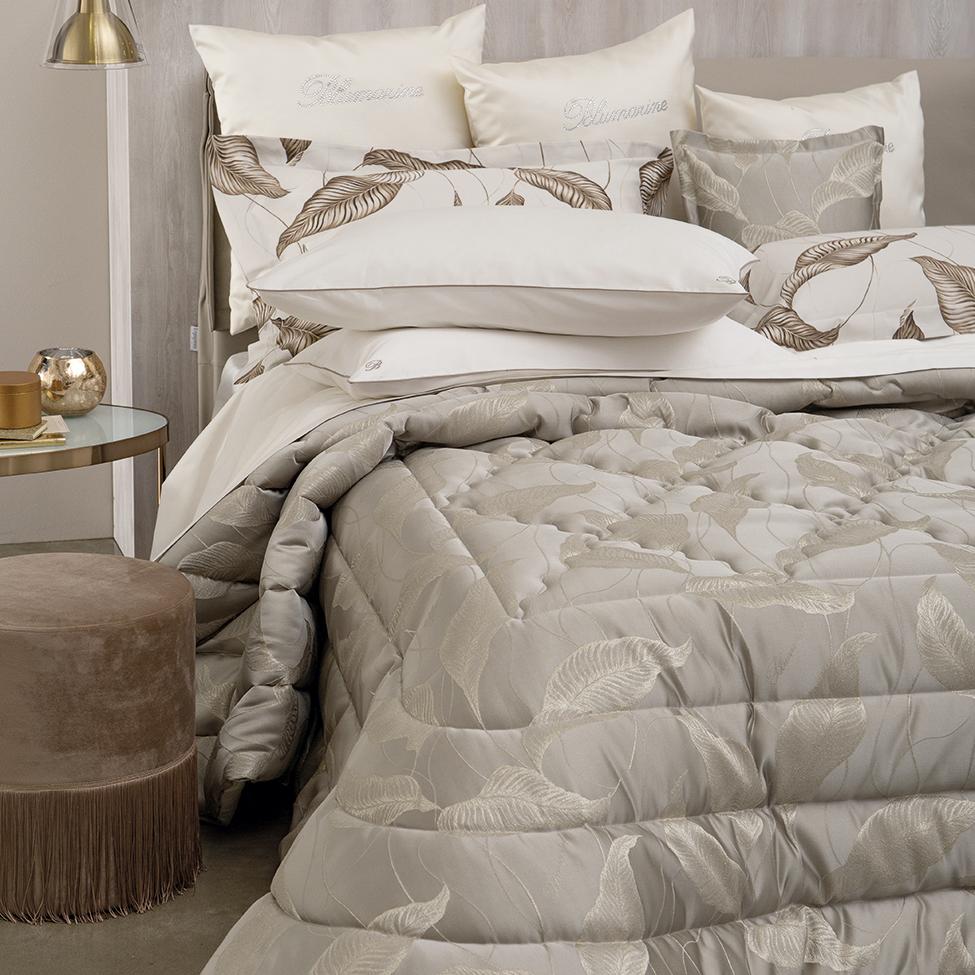 Trapunta Primaverile Blumarine Luce Matrimoniale Quilt Fantasia foglie in  raso jacquard trapuntino copriletto – Tempesta Home