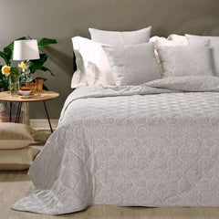 trapuntino caleffi Galia raso jacquard grigio shabby
